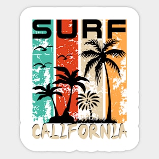 Surf California Sticker